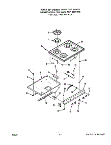 Main Top parts for Roper Wall Oven/Microwave Combo 1765*0A from AppliancePartsPros.com