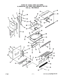 Upper Oven Pedestal parts for Roper Wall Oven/Microwave Combo 1765*0A from AppliancePartsPros.com