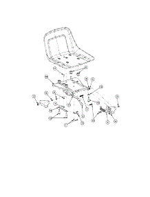 Seat Assembly parts for Troy-Bilt Rear-Engine Riding Mower 17AA5AAG766 from AppliancePartsPros.com