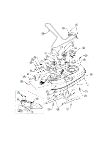 Deck - Model Rzt42 parts for Troy-Bilt Rear-Engine Riding Mower 17AA5ABP766 from AppliancePartsPros.com