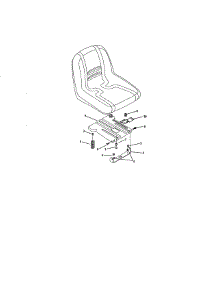 Seat Adjustment parts for Mtd Rear-Engine Riding Mower 17AC2ACG055 from AppliancePartsPros.com