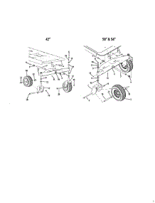 Front Axle & Wheels parts for Mtd Rear-Engine Riding Mower 17AD2ACP004 from AppliancePartsPros.com