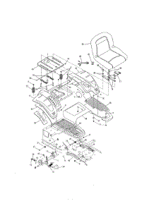 Seat / Fender / Deck Lift parts for Cub Cadet Front-Engine Lawn Tractor 17AE9BKR056 from AppliancePartsPros.com