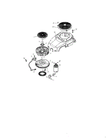 Starter / Flywheel / Blower Housing parts for Cub Cadet Front-Engine Lawn Tractor 17AE9BKR056 from AppliancePartsPros.com