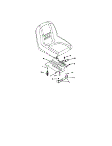 Seat Adjustment parts for Mtd Rear-Engine Riding Mower 17AF2ACP001 from AppliancePartsPros.com