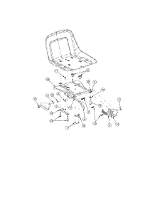 Seat Adjustment parts for Cub Cadet Rear-Engine Riding Mower 17AI2ACP756 from AppliancePartsPros.com