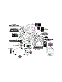 Z-Force S 60 Decals parts for Cub Cadet Rear-Engine Riding Mower 17AI5BHB056 from AppliancePartsPros.com