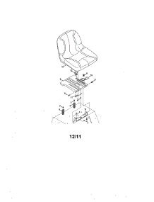 Seat parts for Mtd Rear-Engine Riding Mower 17AK2ACP099 from AppliancePartsPros.com