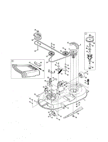 Deck / Spindle parts for Mtd Rear-Engine Riding Mower 17AK2ACS099 from AppliancePartsPros.com