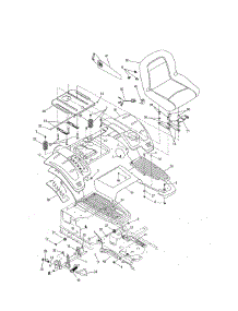 Fender / Seat parts for Mtd Front-Engine Lawn Tractor 17AK9TKR099 from AppliancePartsPros.com