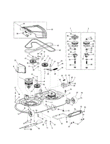Deck / Spindle / Chute Deflector parts for Mtd Front-Engine Lawn Tractor 17AK9TKR099 from AppliancePartsPros.com