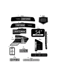 Decals parts for Mtd Rear-Engine Riding Mower 17ARCACA099 from AppliancePartsPros.com