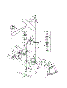 Deck / Spindle parts for Mtd Rear-Engine Riding Mower 17ARCACT099 from AppliancePartsPros.com