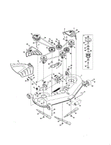 Deck / Spindle Assembly parts for Mtd Rear-Engine Riding Mower 17ARCACW099 from AppliancePartsPros.com