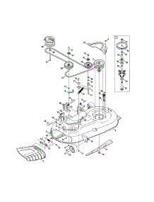 Deck / Spindle parts for Mtd Riding Mower & Tractor 17ARCBDS099 from AppliancePartsPros.com