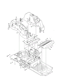 Frame / Console / Floor Board parts for Mtd Rear-Engine Riding Mower 17ASDALC099 from AppliancePartsPros.com