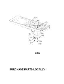 Frame / Drive Idler Assembly parts for Cub Cadet Rear-Engine Riding Mower 17BA5A7P712 from AppliancePartsPros.com