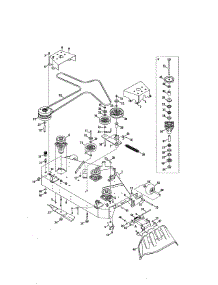 Deck / Spindle parts for Mtd Riding Mower & Tractor 17BSDALB099 from AppliancePartsPros.com