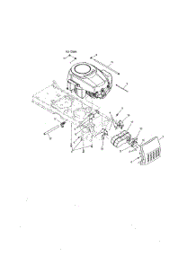 Engine Mounting / Connections parts for Cub Cadet Front-Engine Lawn Tractor 17RE9BKR056 from AppliancePartsPros.com