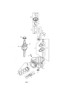 Oem Engine - Crankcase / Crankshaft parts for Cub Cadet Front-Engine Lawn Tractor 17RE9BKR256 from AppliancePartsPros.com