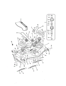 Mower Deck parts for Cub Cadet Rear-Engine Riding Mower 17WI2ACP056 from AppliancePartsPros.com