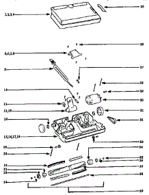 Nozzle And Motor Assembly parts for Eureka Central Vacuum 1810A from AppliancePartsPros.com