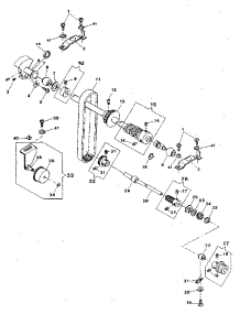 Arm Shaft Drive System parts for Kenmore Sewing Machine 18331 from AppliancePartsPros.com