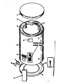 Replacement Parts parts for Kenmore Electric Water Heater 183.32110 (18332110, 183 32110) from AppliancePartsPros.com