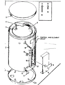 Replacement Parts parts for Kenmore Electric Water Heater 183.32112 (18332112, 183 32112) from AppliancePartsPros.com