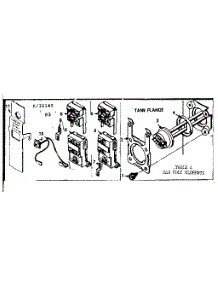 Tank Flange parts for Kenmore Electric Water Heater 183.32140 (18332140, 183 32140) from AppliancePartsPros.com