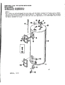 Replacement Parts parts for Kenmore Electric Water Heater 183.322810 (183322810, 183 322810) from AppliancePartsPros.com