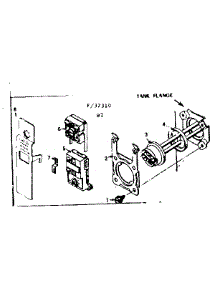 Tank Flange parts for Kenmore Electric Water Heater 183.32310 (18332310, 183 32310) from AppliancePartsPros.com
