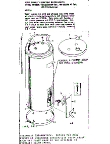 Replacement Parts parts for Kenmore Electric Water Heater 183.323210 (183323210, 183 323210) from AppliancePartsPros.com