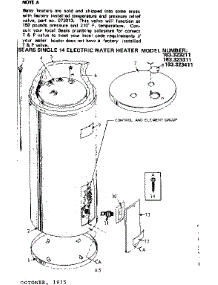 Replacement Parts parts for Kenmore Electric Water Heater 183.323311 (183323311, 183 323311) from AppliancePartsPros.com