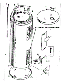 Replacement Parts parts for Kenmore Electric Water Heater 183.323910 (183323910, 183 323910) from AppliancePartsPros.com