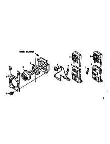 Tank Flange parts for Kenmore Electric Water Heater 183.32411 (18332411, 183 32411) from AppliancePartsPros.com