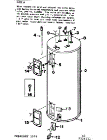 Replacement Parts parts for Kenmore Electric Water Heater 183.326511 (183326511, 183 326511) from AppliancePartsPros.com
