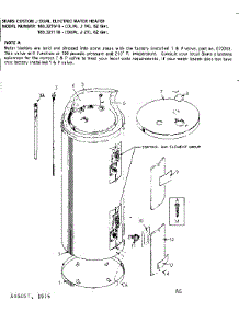 Replacement Parts parts for Kenmore Electric Water Heater 183.327010 (183327010, 183 327010) from AppliancePartsPros.com