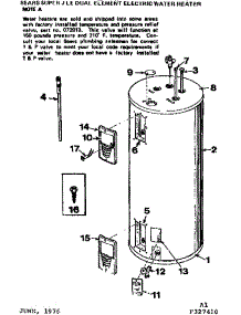Replacement Parts parts for Kenmore Electric Water Heater 183.327510 (183327510, 183 327510) from AppliancePartsPros.com
