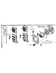 Tank Flange parts for Kenmore Electric Water Heater 183.327760 (183327760, 183 327760) from AppliancePartsPros.com