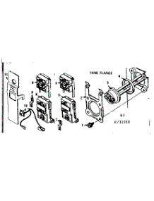Tank Flange parts for Kenmore Electric Water Heater 183.32820 (18332820, 183 32820) from AppliancePartsPros.com