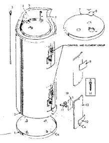 Replacement Parts parts for Kenmore Electric Water Heater 183.329110 (183329110, 183 329110) from AppliancePartsPros.com