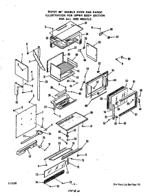 Upper Body parts for Roper Gas Range 1835*2A from AppliancePartsPros.com