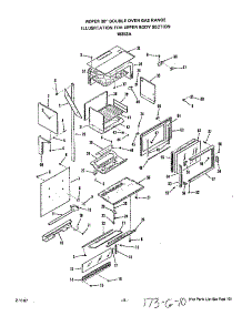 Upper Body parts for Roper Gas Range 1835*3A from AppliancePartsPros.com