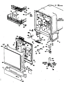 Tub And Door Assembly parts for Kenmore Dishwasher 183.85 (1988) (18385 (1988), 183 85 (1988)) from AppliancePartsPros.com
