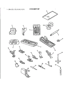 Attachment Set parts for Kenmore Sewing Machine 18424 from AppliancePartsPros.com