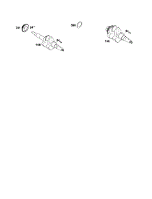 Crankshaft parts for Briggs & Stratton Lawn & Garden Engine 185400 TO 185499 (0035-0099) from AppliancePartsPros.com