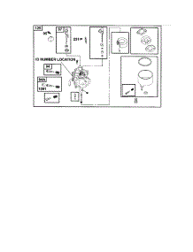 Carburetor parts for Briggs & Stratton Lawn & Garden Engine 185400 TO 185499 (0035-0099) from AppliancePartsPros.com