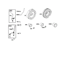 Flywheel parts for Briggs & Stratton Lawn & Garden Engine 185400 TO 185499 (0412-0599) from AppliancePartsPros.com