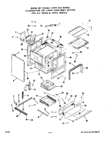 Lower Oven Body parts for Roper Gas Wall Oven 1873*1A from AppliancePartsPros.com